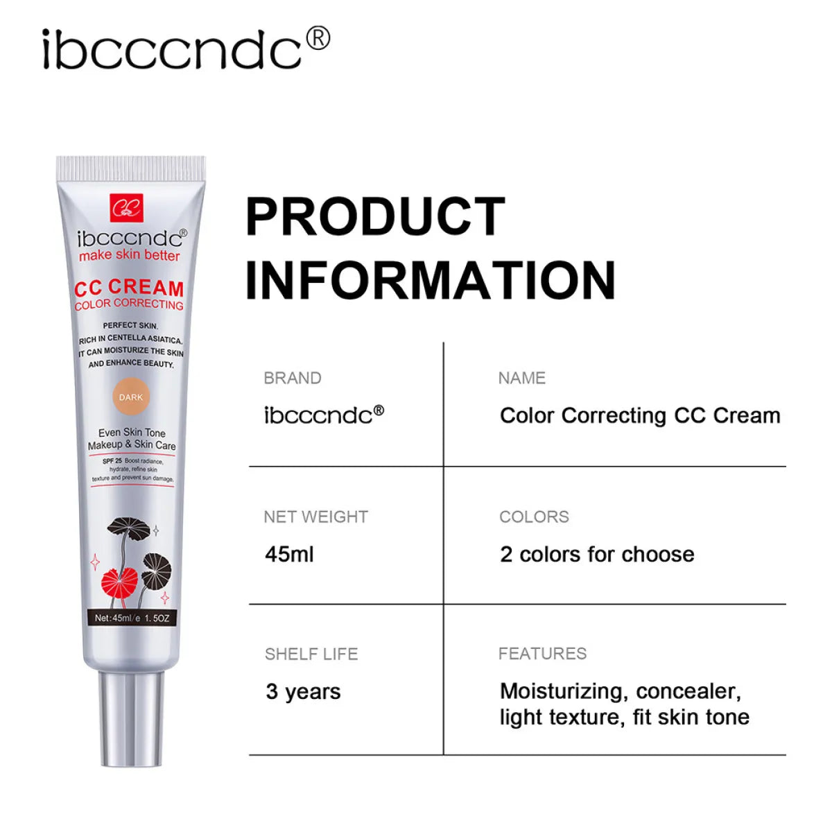 Moisturizing Waterproof CC Cream