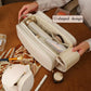 Three-Layer U-Shaped Cosmetic Bag